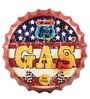 Brown Metal Route Us 66 Gas Wall Decor