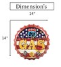 Brown Metal Route Us 66 Gas Wall Decor