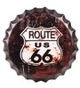 Black Metal Route Us 66 Retro Wall Decor