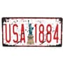 Multicolor Metal Usa 1884 Wall sticker