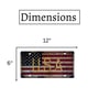 Multicolor Metal Usa Retro Flag