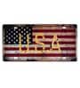 Multicolor Metal Usa Retro Flag