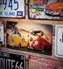 Multicolor Metal Volkswagen Bus Wall sticker