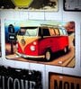 Multicolor Metal Volkswagen Red Van