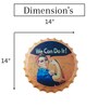Orange Metal We Can Do It Wall Decor