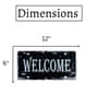 Multicolor Metal Welcome