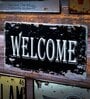 Multicolor Metal Welcome