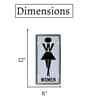 Multicolor Metal Women Signage