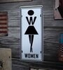 Multicolor Metal Women Signage