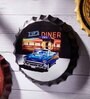 Black Metal Zip'S Diner Wall Decor