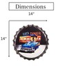 Black Metal Zip'S Diner Wall Decor