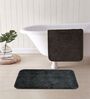 Multicolor Microfiber 15X23 Inches Anti-Skid Bath Mat Set Of 2