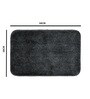 Grey Microfiber 15X23 Inches Anti-Skid Bath Mat Set Of 2