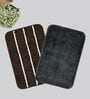 Multicolor Microfiber 15X23 Inches Anti-Skid Bath Mat Set Of 2