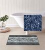 Multicolor Microfiber 15X23 Inches Anti-Skid Bath Mat Set Of 2