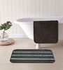 Multicolor Microfiber 15X23 Inches Anti-Skid Bath Mat Set Of 2