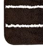 Brown Microfiber 15X23 Inches Anti-Skid Bath Mat Set Of 2