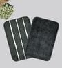 Multicolor Microfiber 15X23 Inches Anti-Skid Bath Mat Set Of 2