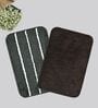 Multicolor Microfiber 15X23 Inches Anti-Skid Bath Mat Set Of 2