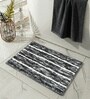 Green Microfiber 15X23 Inches Anti-Skid Bath Mat Set Of 2