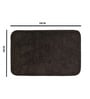 Brown Microfiber 15X23 Inches Anti-Skid Bath Mat Set Of 2