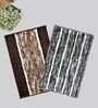 Multicolor Microfiber 15X23 Inches Anti-Skid Bath Mat Set Of 2