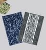 Multicolor Microfiber 15X23 Inches Anti-Skid Bath Mat Set Of 2