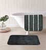 Multicolor Microfiber 15X23 Inches Anti-Skid Bath Mat Set Of 2