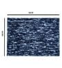 Blue Microfiber 15X23 Inches Anti-Skid Bath Mat Set Of 2
