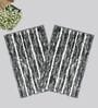 Green Microfiber 15X23 Inches Anti-Skid Bath Mat Set Of 2