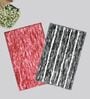 Multicolor Microfiber 15X23 Inches Anti-Skid Bath Mat Set Of 2