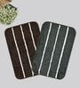 Multicolor Microfiber 15X23 Inches Anti-Skid Bath Mat Set Of 2