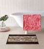 Multicolor Microfiber 15X23 Inches Anti-Skid Bath Mat Set Of 2
