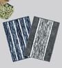 Multicolor Microfiber 15X23 Inches Anti-Skid Bath Mat Set Of 2