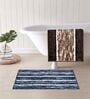 Multicolor Microfiber 15X23 Inches Anti-Skid Bath Mat Set Of 2
