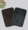 Multicolor Microfiber 15X23 Inches Anti-Skid Bath Mat Set Of 2
