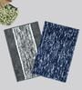 Multicolor Microfiber 15X23 Inches Anti-Skid Bath Mat Set Of 2