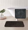 Multicolor Microfiber 15X23 Inches Anti-Skid Bath Mat Set Of 2