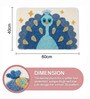 Multicolor Microfiber 23X15 Inches Anti-Skid Bath Mat