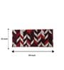 Red And Maroon Microfiber 55 x 22 Inches Machine Made Floor Runner