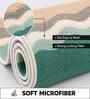Multicolor Abstract Microfibre 24X16 Inches Anti-Skid Bath Mat