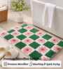 Multicolor Floral Microfibre 24X16 Inches Anti-Skid Bath Mat