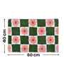 Multicolor Floral Microfibre 24X16 Inches Anti-Skid Bath Mat