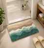Multicolor Abstract Microfibre 24X16 Inches Anti-Skid Bath Mat