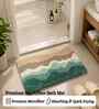Multicolor Abstract Microfibre 24X16 Inches Anti-Skid Bath Mat