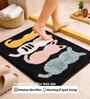 Multicolor Cats Microfibre 24X16 Inches Anti-Skid Bath Mat