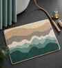 Multicolor Abstract Microfibre 24X16 Inches Anti-Skid Bath Mat