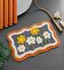 Multicolor Floral Microfibre 24X16 Inches Anti-Skid Bath Mat