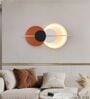 Brown Modern Metal Wall Art With Led