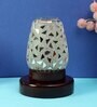 Multicolor Mosaic glass Table lamp with wood Base 